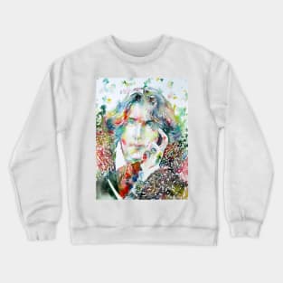 OSCAR WILDE - watercolor portrait.2 Crewneck Sweatshirt